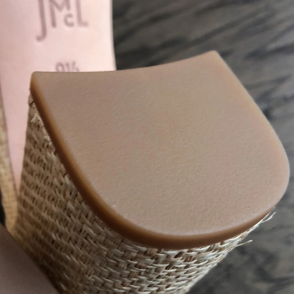 J. McLauglin Madison raffia tan ankle strap sandals Sz 9.5 EUC - Picture 12 of 14